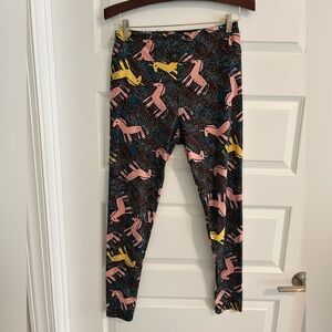 Lularoe Unicorn Leggings Blue Pink Size TC Tall and Curvy